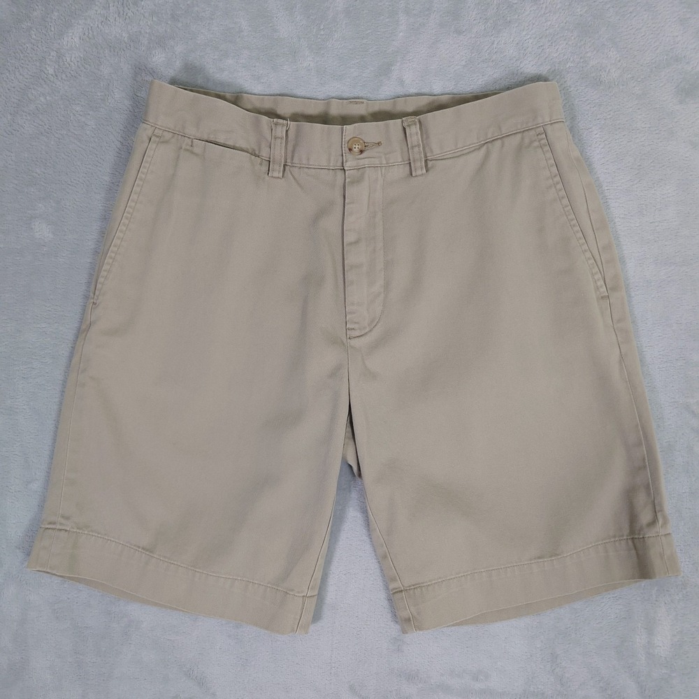 Polo Ralph Lauren Chino Shorts 9" Classic Fit 100% Cotton Beige Mens 30